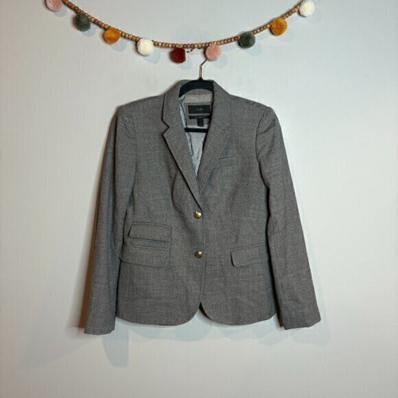 J. Crew grey School Boy blazer jacket - Picture 1 of 6